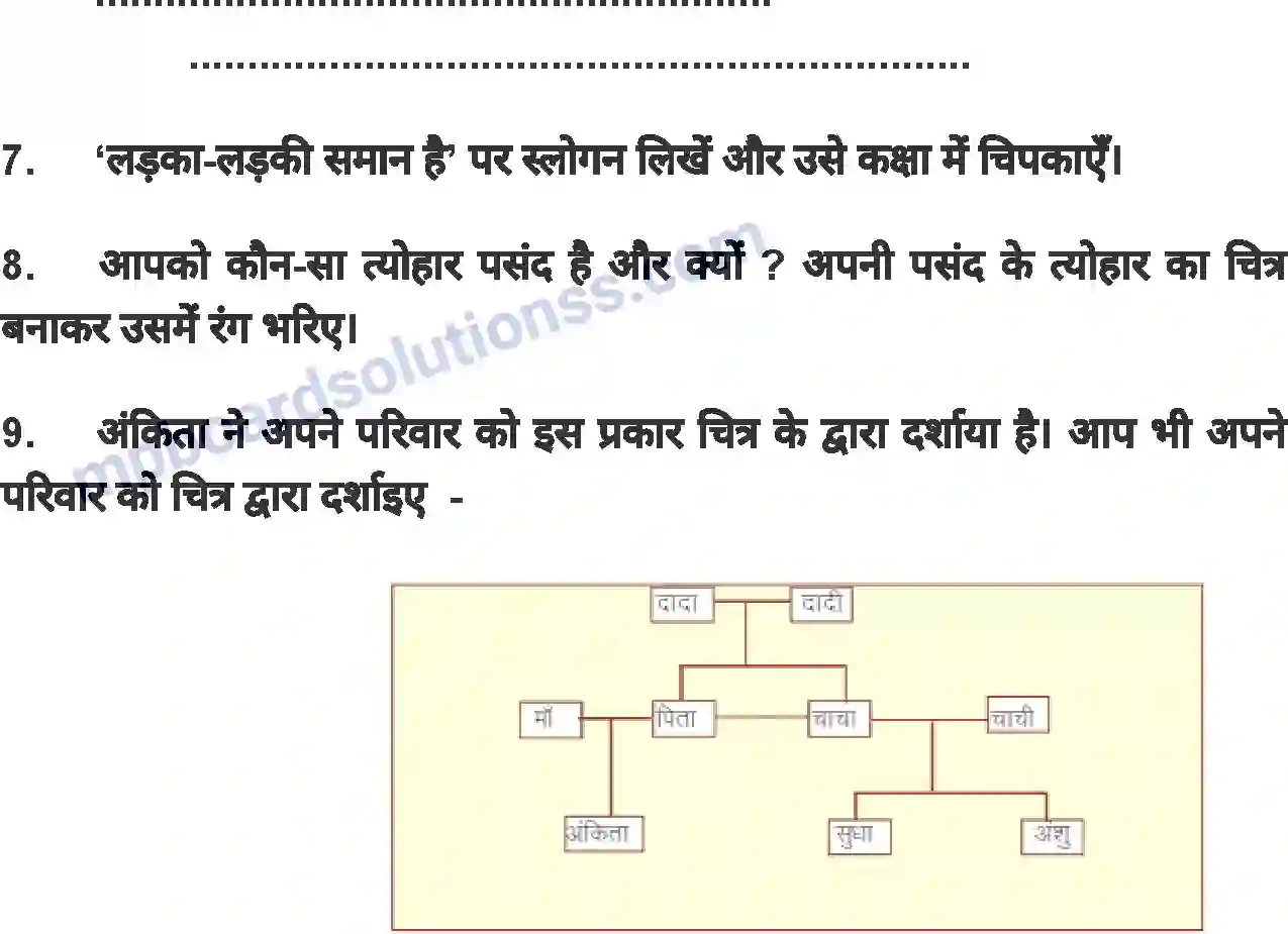 MP Board Book for Class 4 Environmental Studies हमारी पहचान - हमारा परिवार Image 7