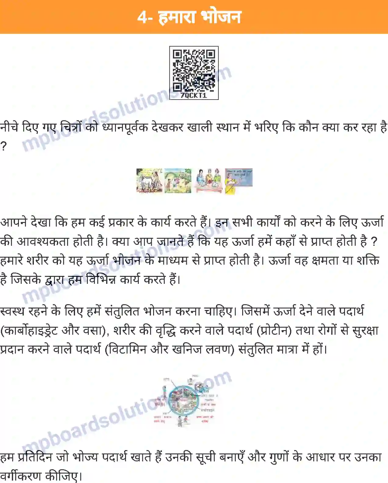 MP Board Book for Class 4 Environmental Studies हमारा भोजन Image 1