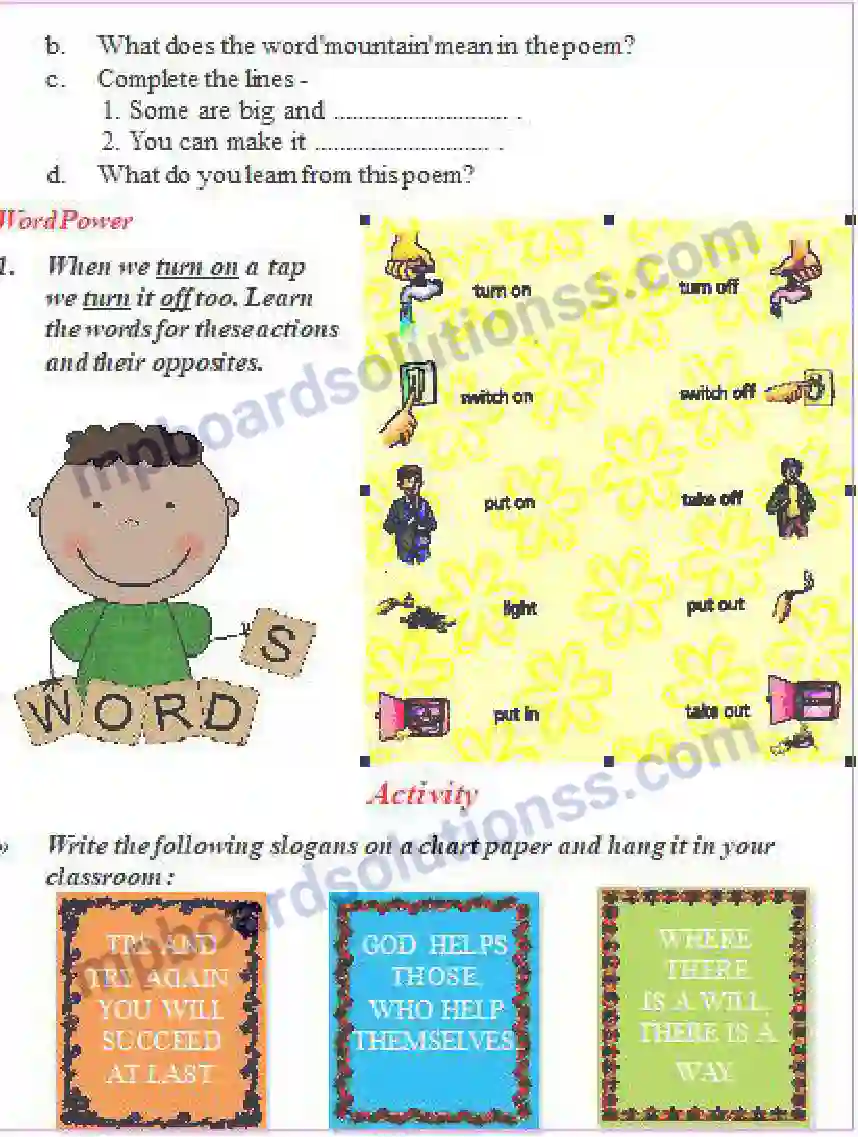 MP Board Book for Class 5 English Dont Give Up Image 3