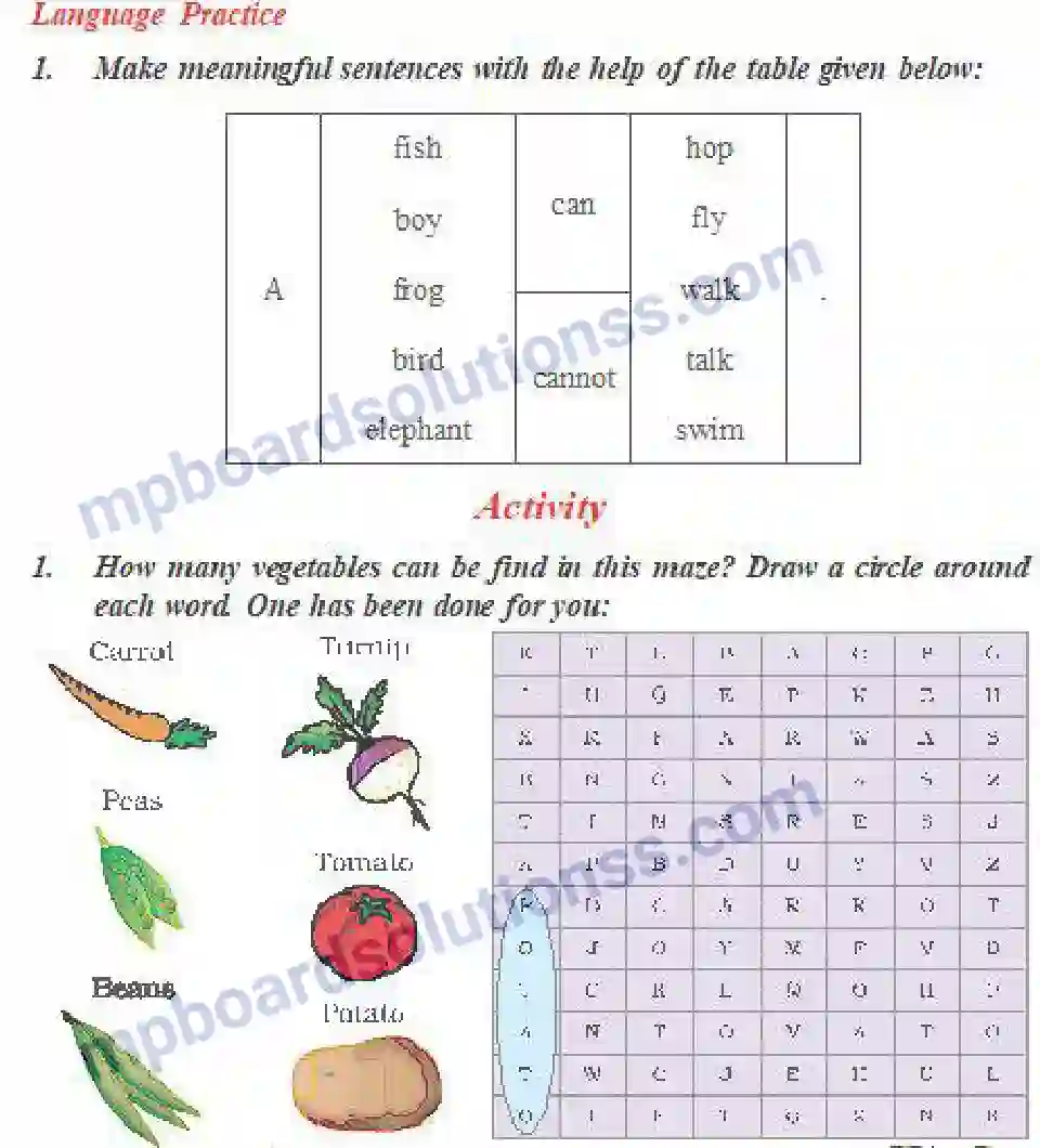 MP Board Book for Class 5 English The Enormous Turnip Image 4