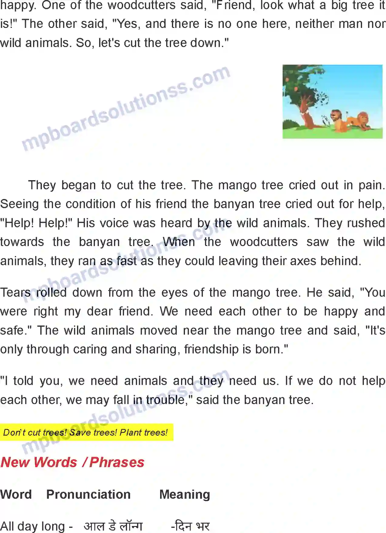 MP Board Book for Class 6 English Sharing And Caring Image 2