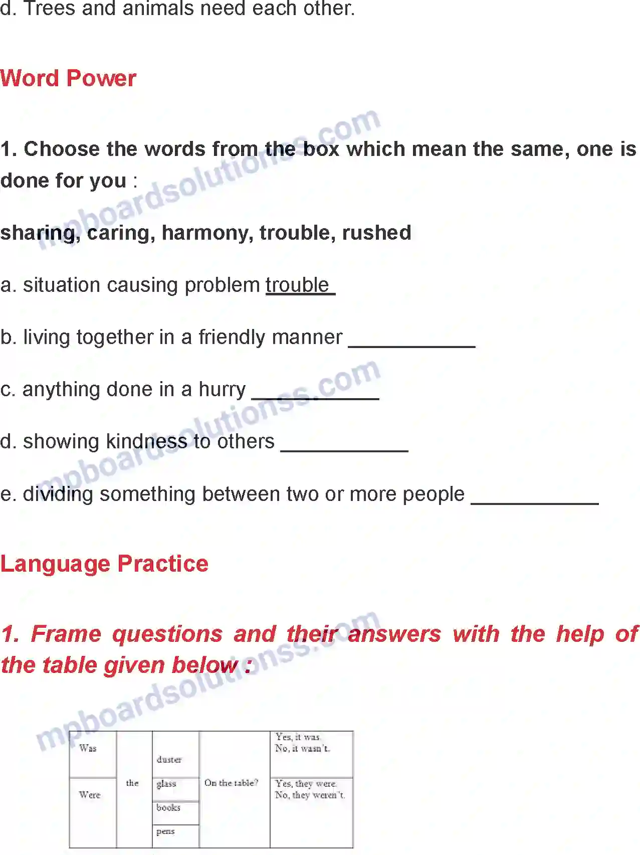 MP Board Book for Class 6 English Sharing And Caring Image 4