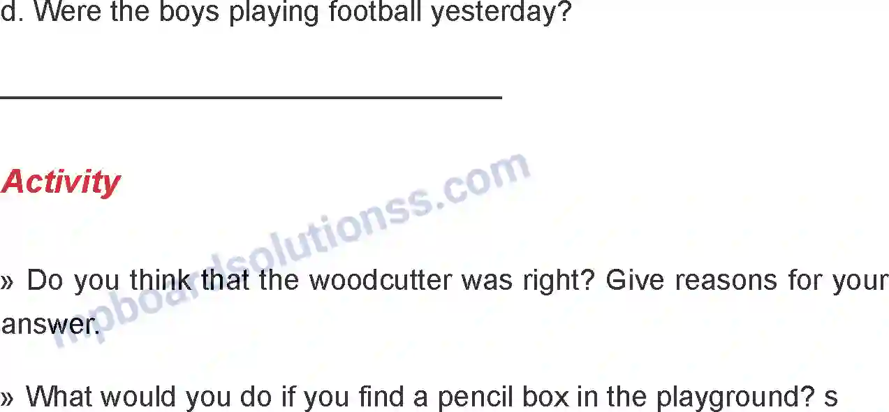 MP Board Book for Class 6 English The Honest Woodcutter Image 6