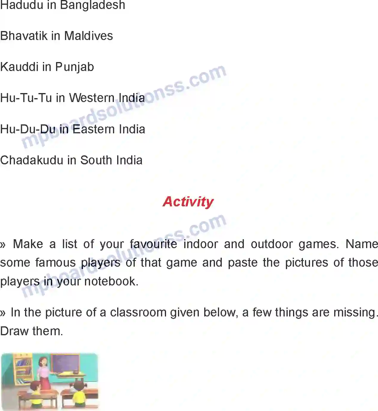 MP Board Book for Class 6 English Kabaddi Image 7