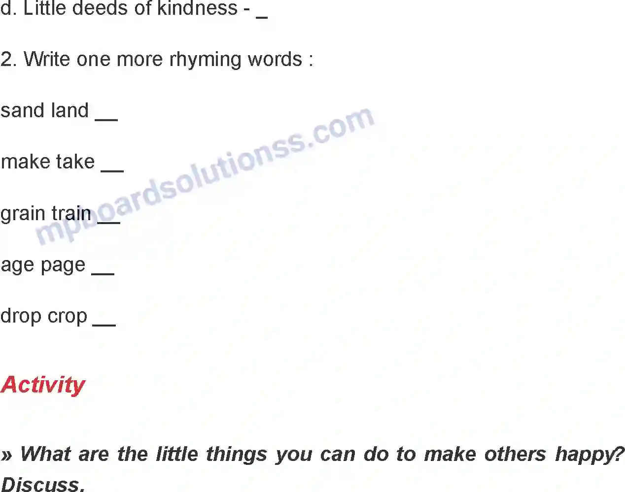 MP Board Book for Class 6 English Little Things Image 3