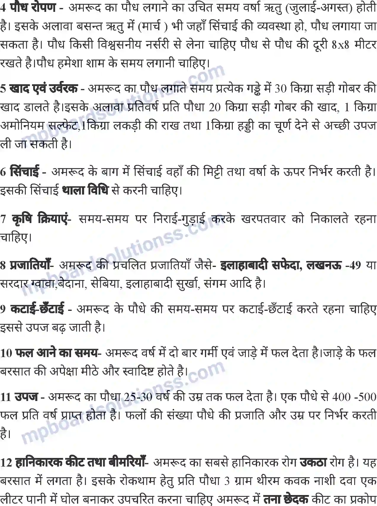 MP Board Book for Class 6 Agriculture फलों की खेती Image 9