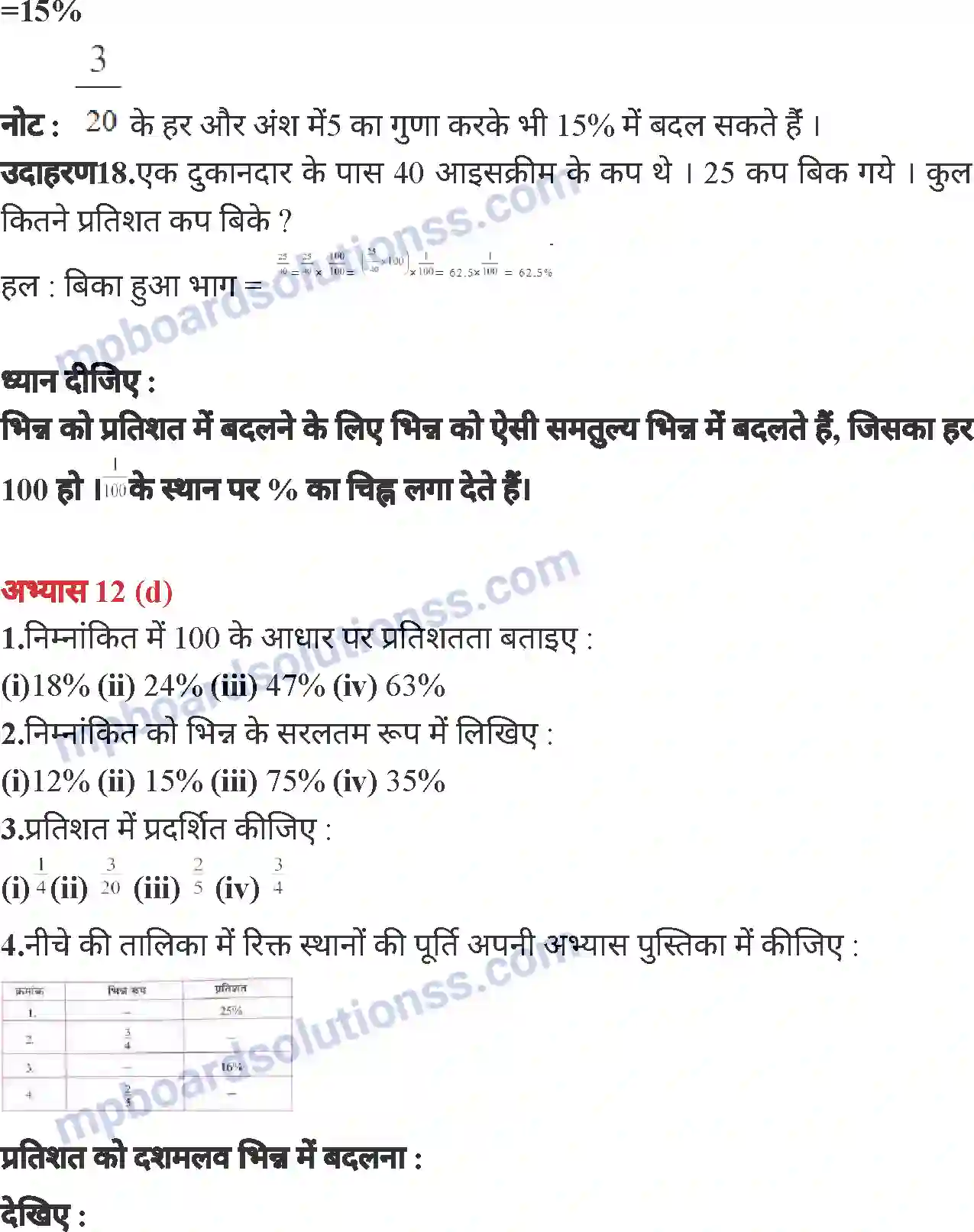 MP Board Book for Class 6 Mathematics वाणिज्य गणित Image 24