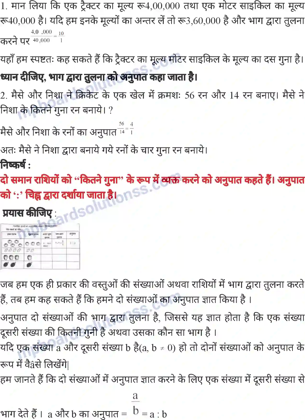 MP Board Book for Class 6 Mathematics वाणिज्य गणित Image 3