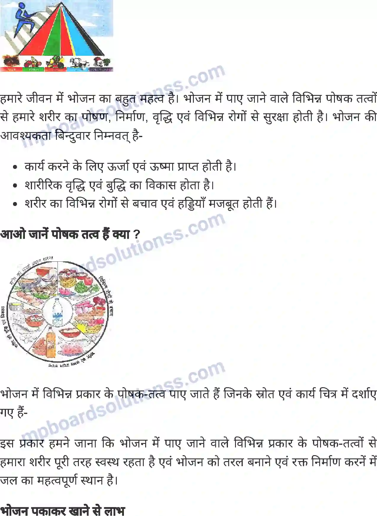 MP Board Book for Class 6 Home Science पोषण Image 2