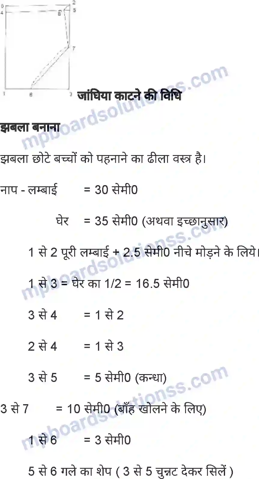 MP Board Book for Class 6 Home Science सिलाई कला Image 5