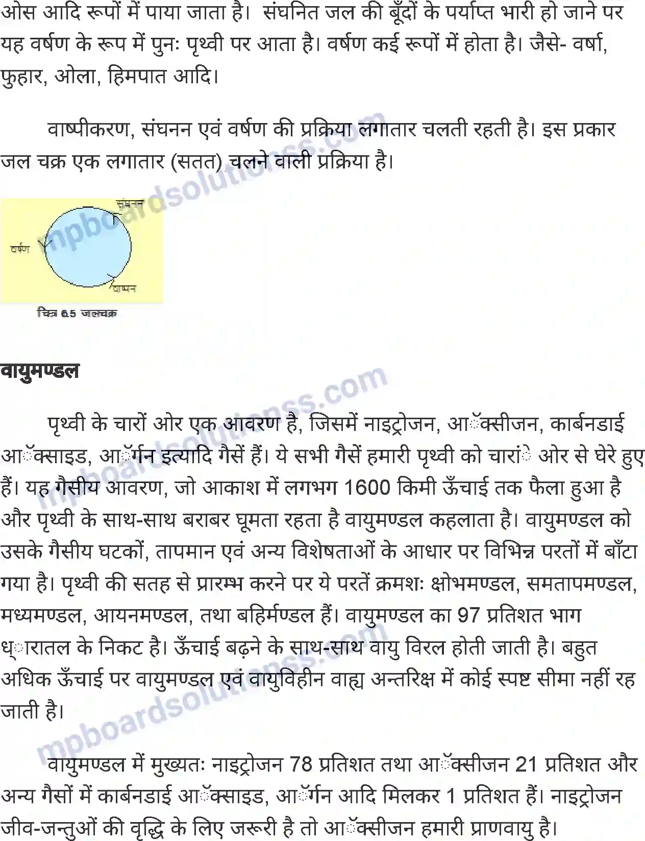 MP Board Book for Class 6 Social Science पृथ्वी के परिमंडल Image 11