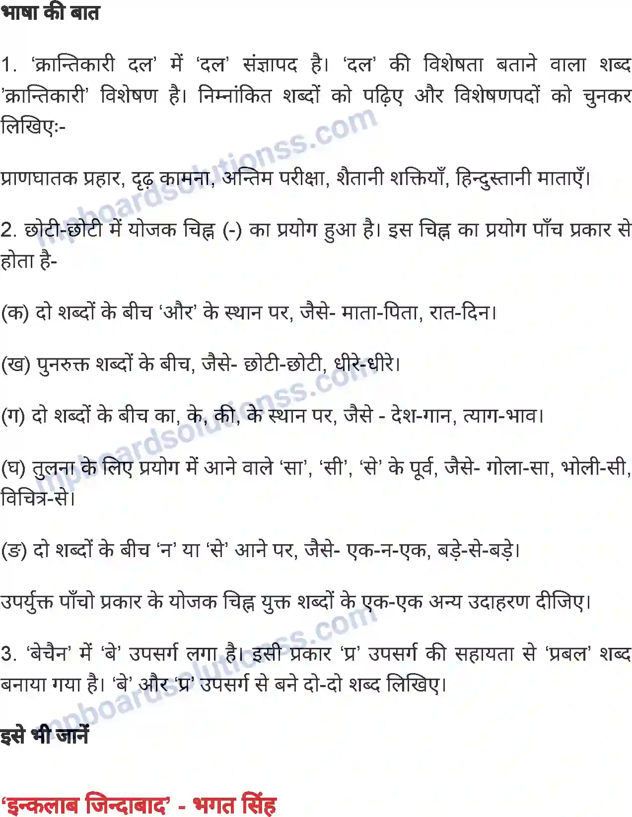 MP Board Book for Class 6 Hindi अमर शहीद भगत सिंह के पत्र Image 6