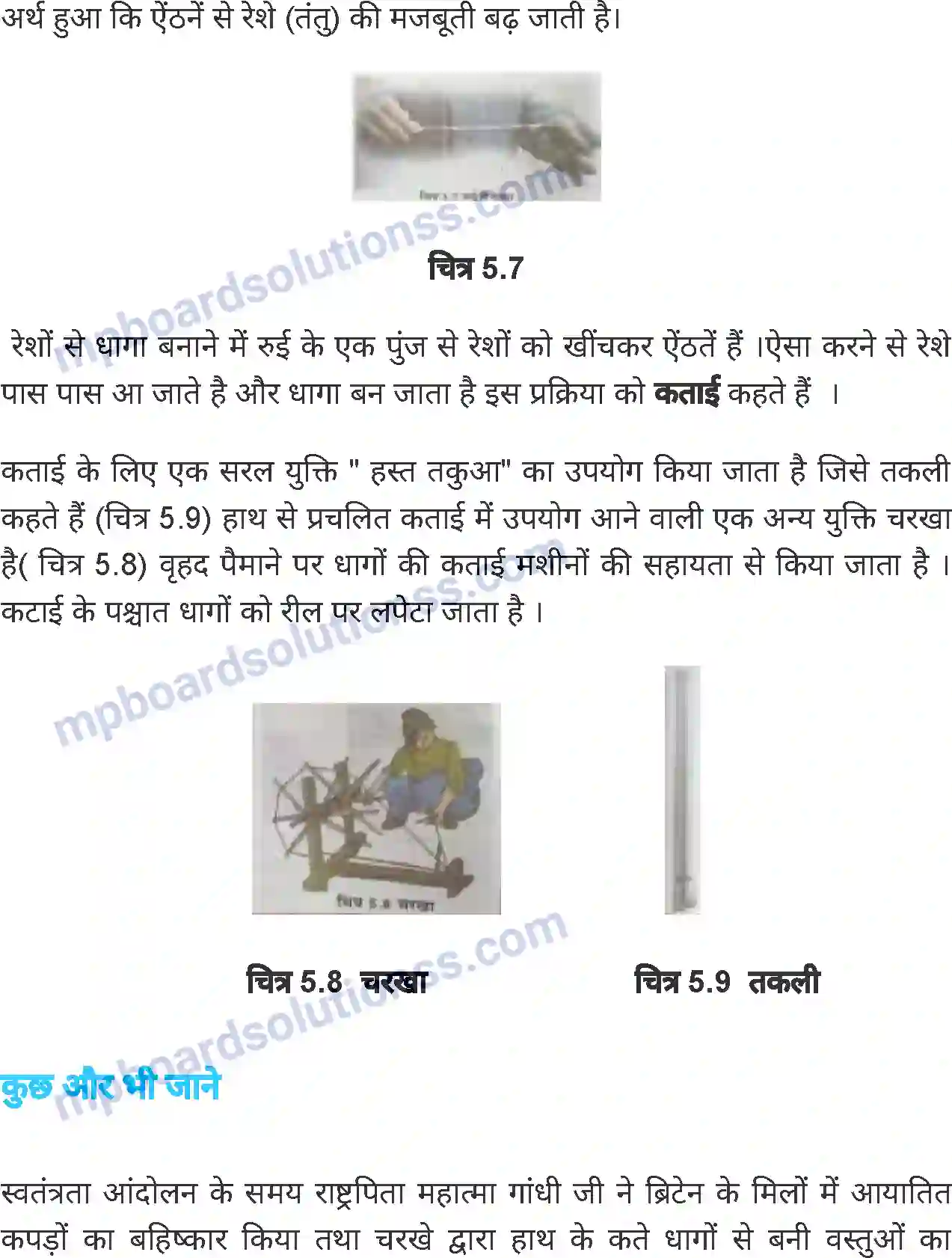 MP Board Book for Class 6 Science तंतु से वस्त्र तक Image 8