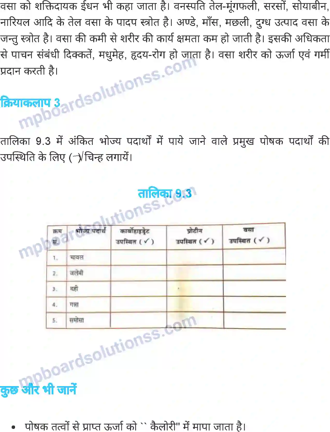 MP Board Book for Class 6 Science भोजन एवं स्वास्थ्य Image 8