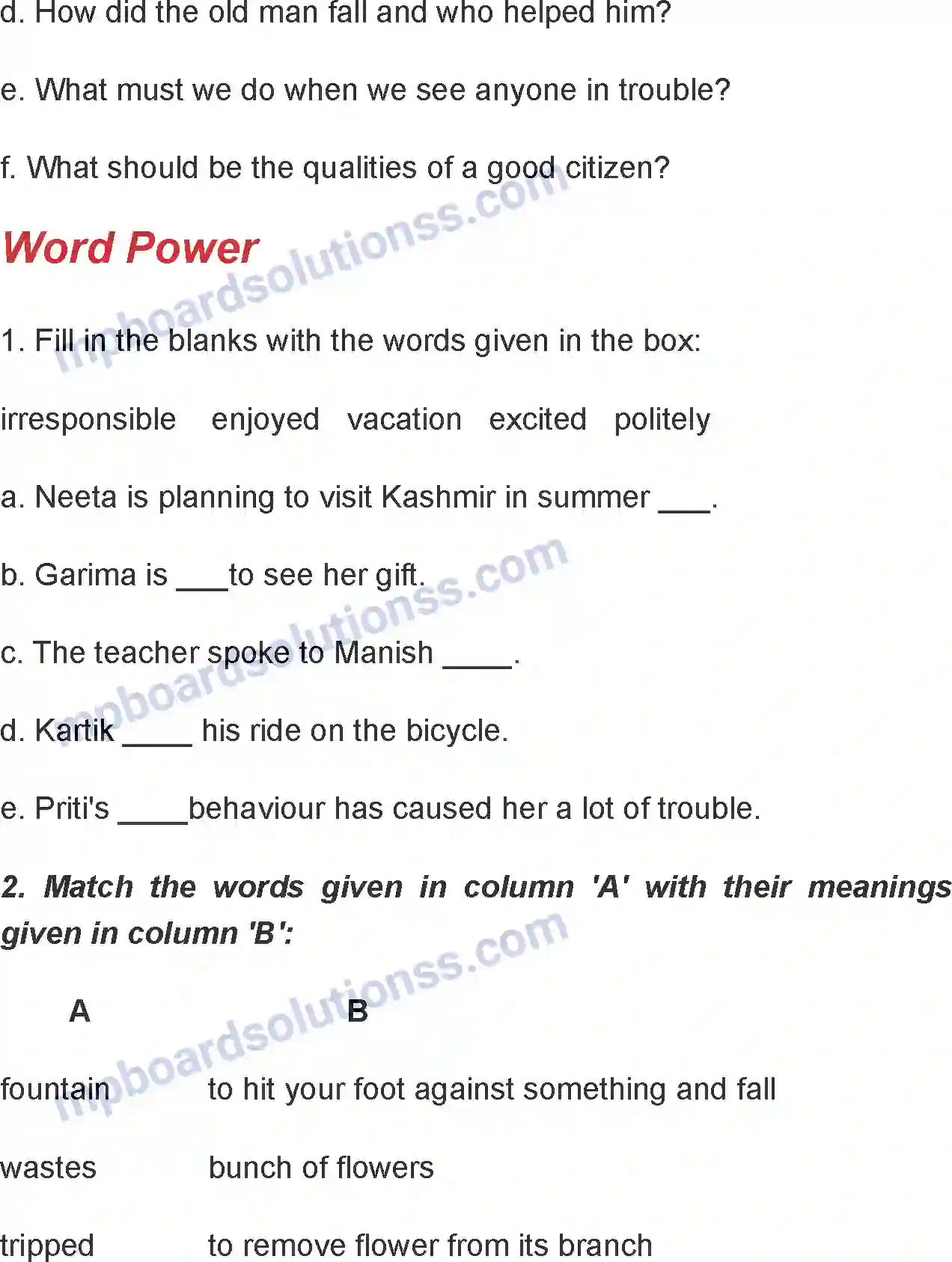 MP Board Book for Class 7 English A Good Citizen Image 3