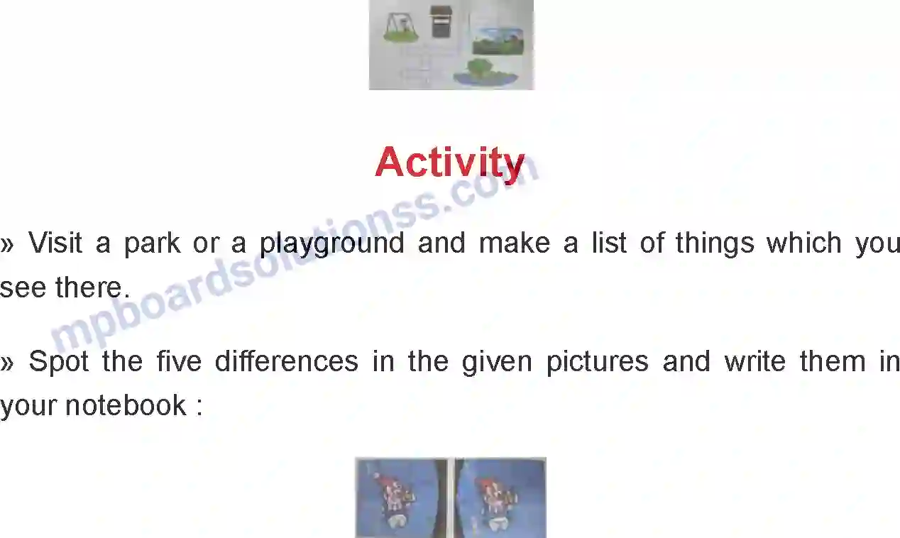 MP Board Book for Class 7 English The Swing Image 3