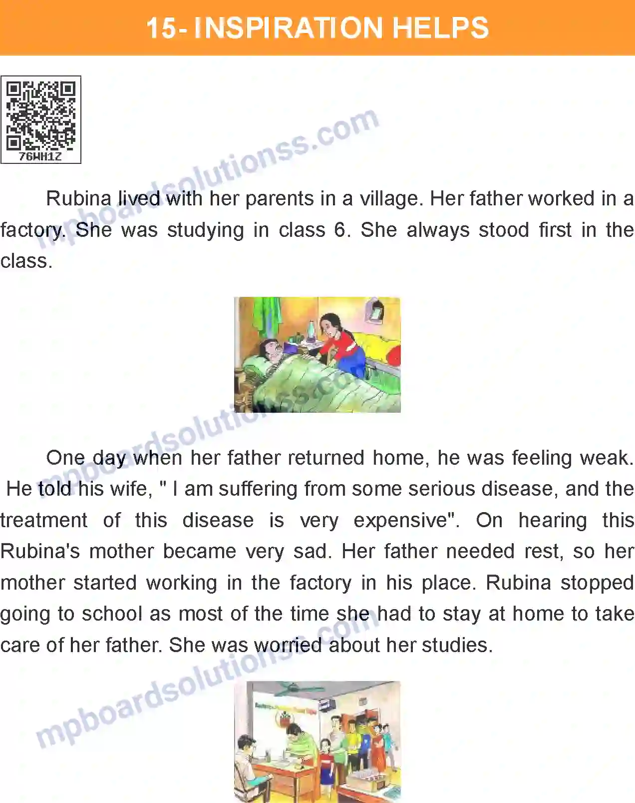 MP Board Book for Class 7 English Inspiration Helps Image 1