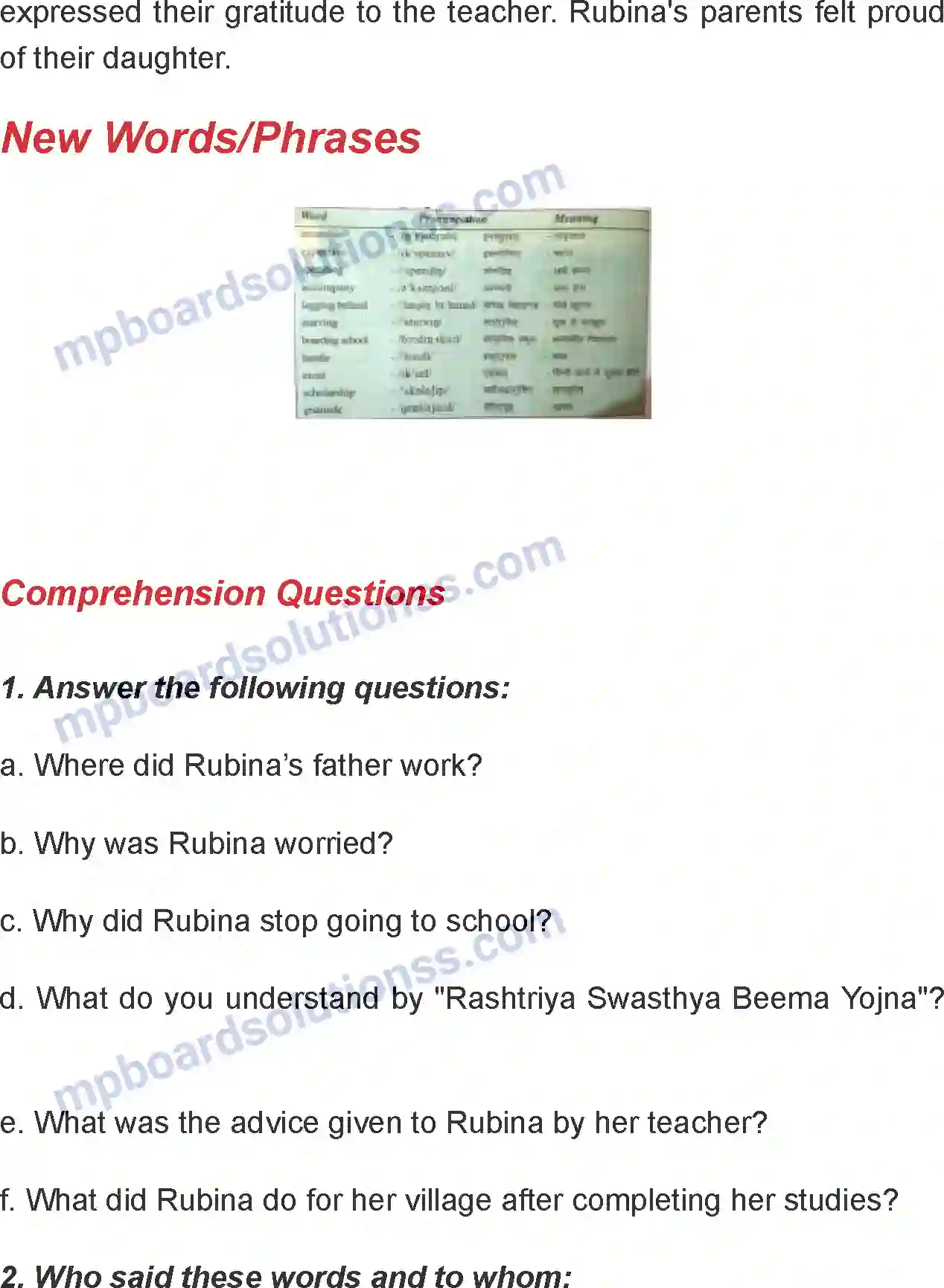 MP Board Book for Class 7 English Inspiration Helps Image 3