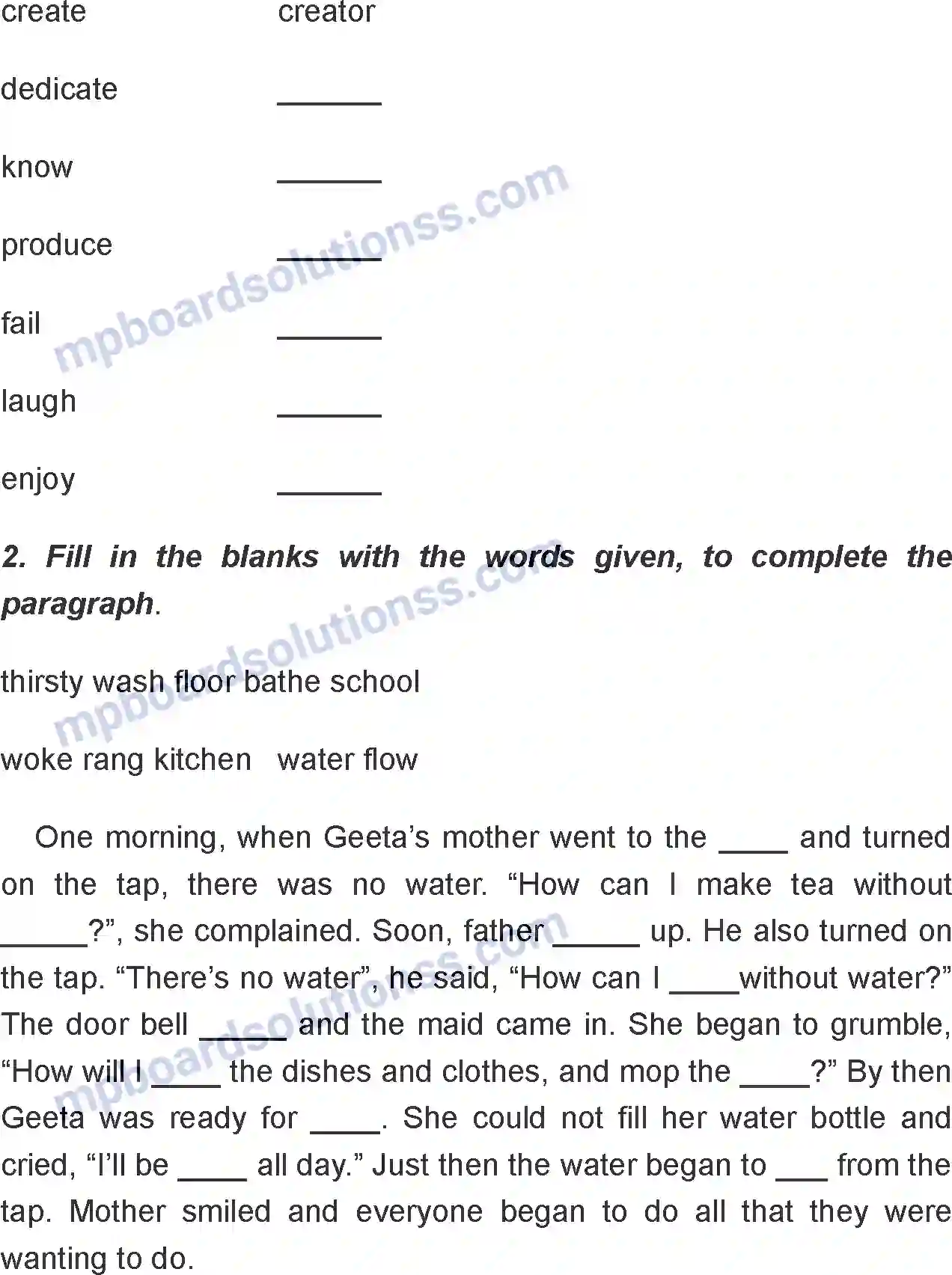 MP Board Book for Class 7 English Save Water; Save Life Image 6