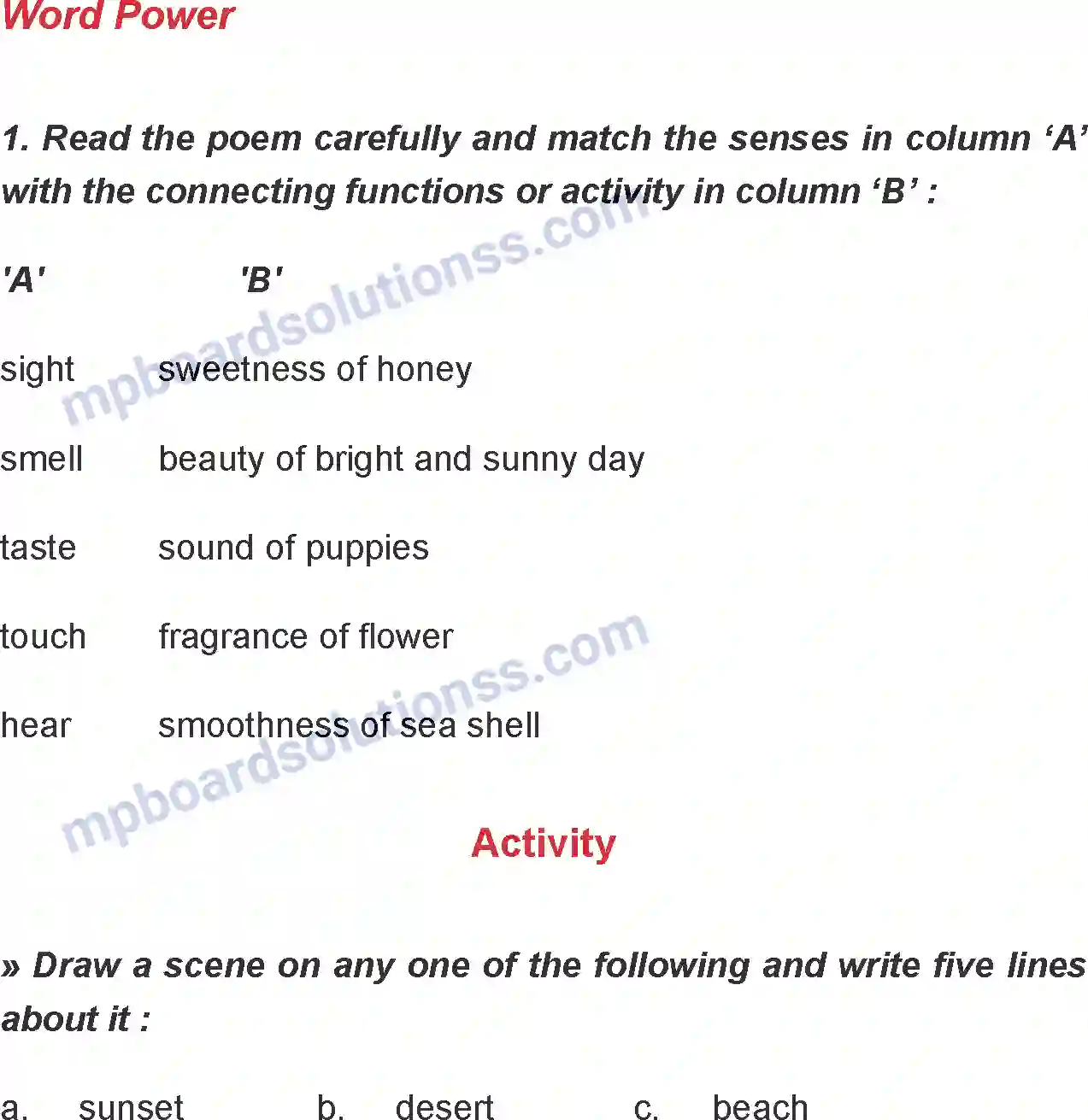 MP Board Book for Class 7 English I Love Nature Image 4