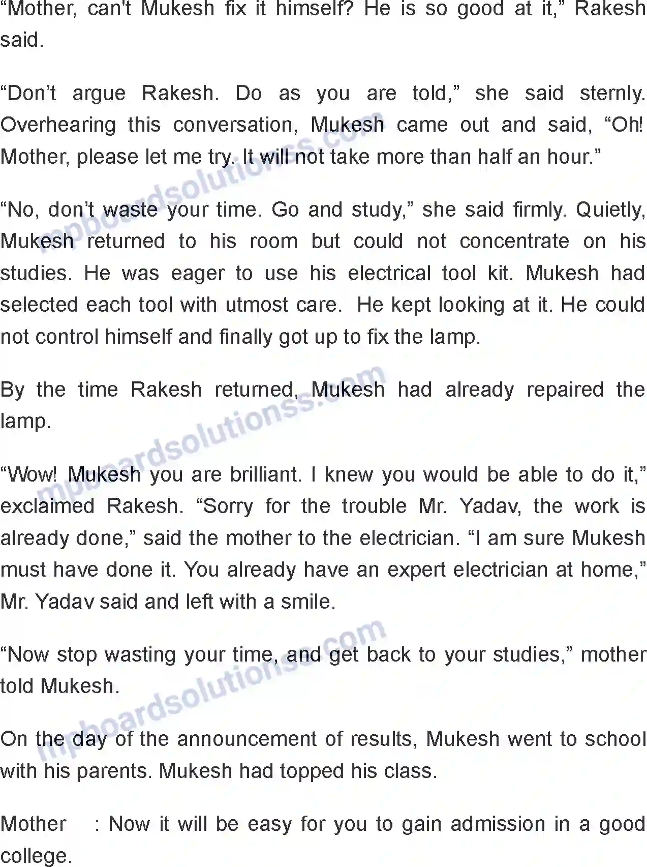 MP Board Book for Class 8 English The Right Choice Image 2