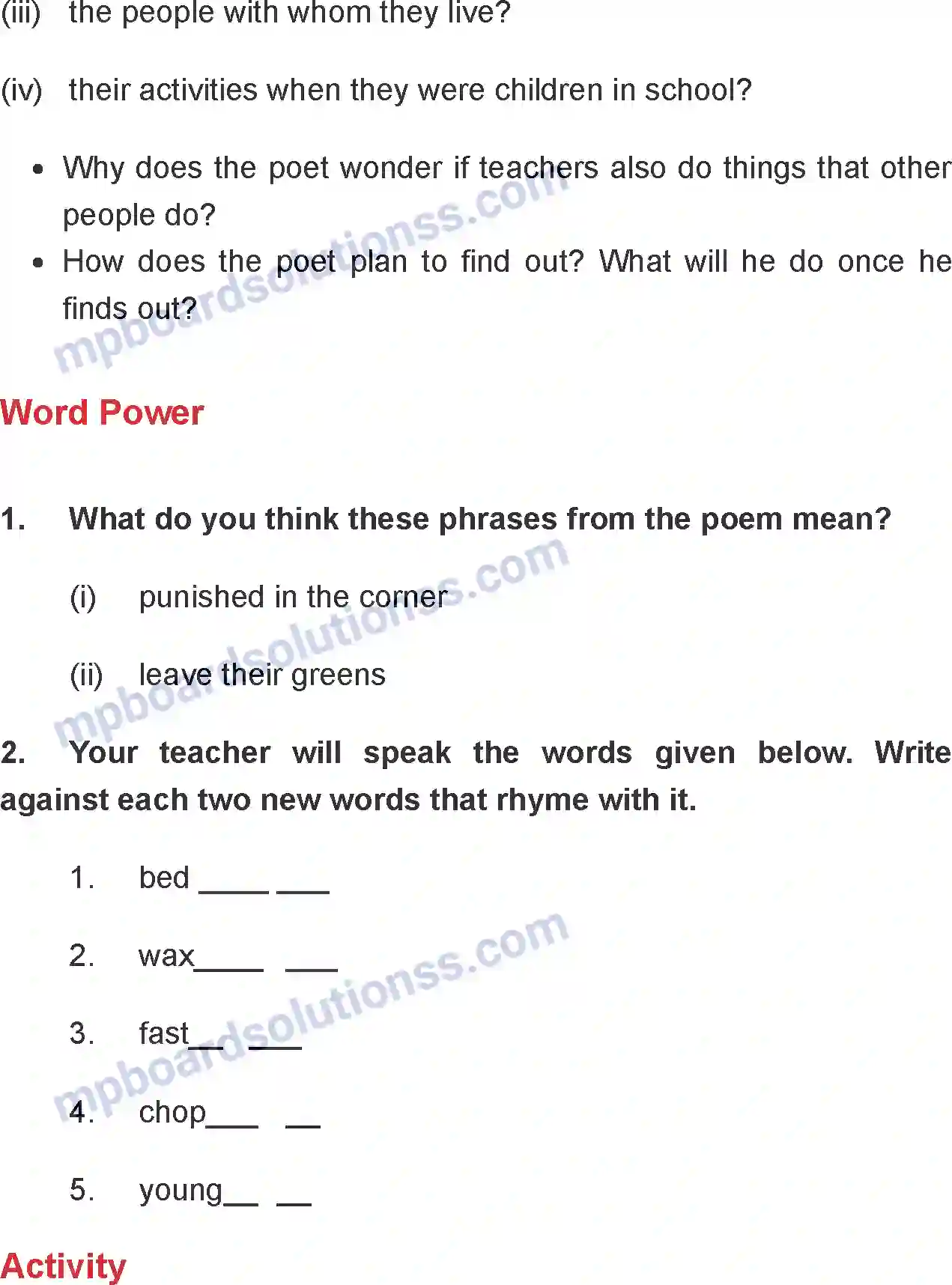 MP Board Book for Class 8 English Where Do All The Teachers Go Image 4