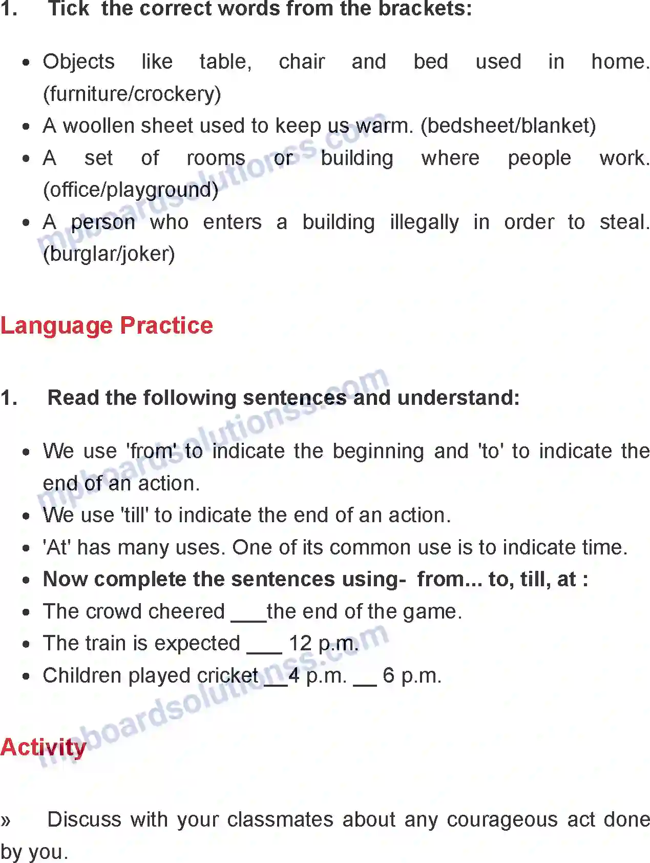 MP Board Book for Class 8 English A Hero Image 5