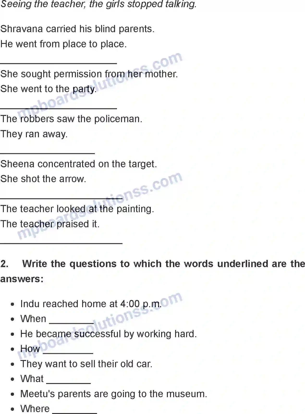 MP Board Book for Class 8 English Three Questions Image 7