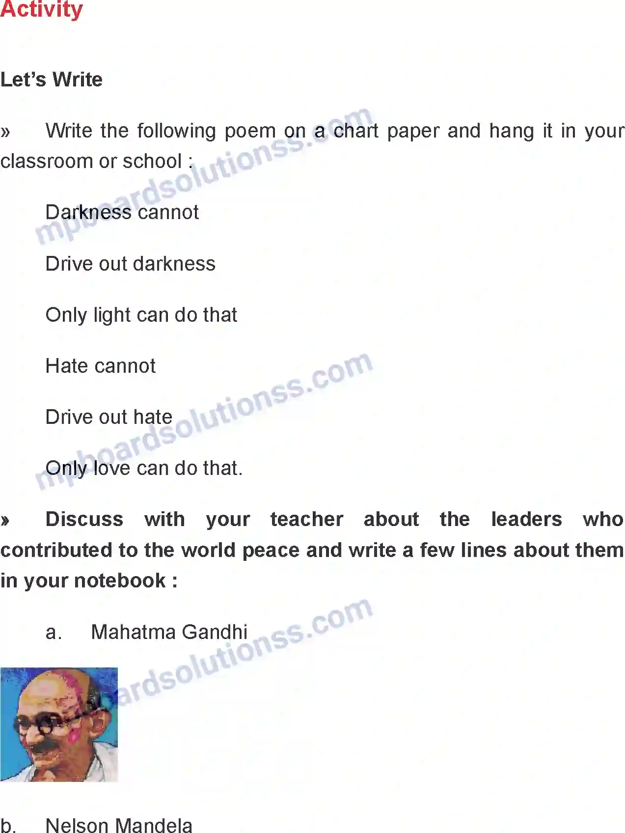 MP Board Book for Class 8 English World Peace Image 7