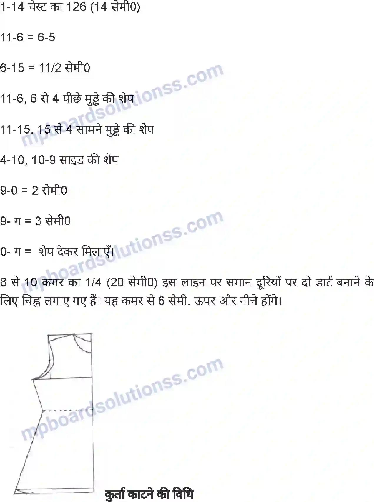 MP Board Book for Class 8 Home Science सिलाई कला Image 5