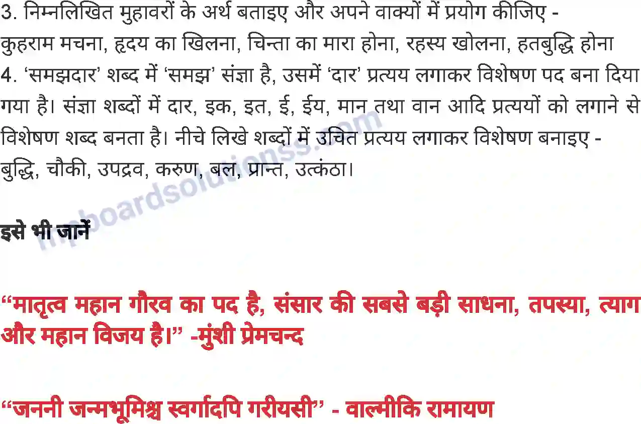 MP Board Book for Class 8 Hindi काकी Image 6