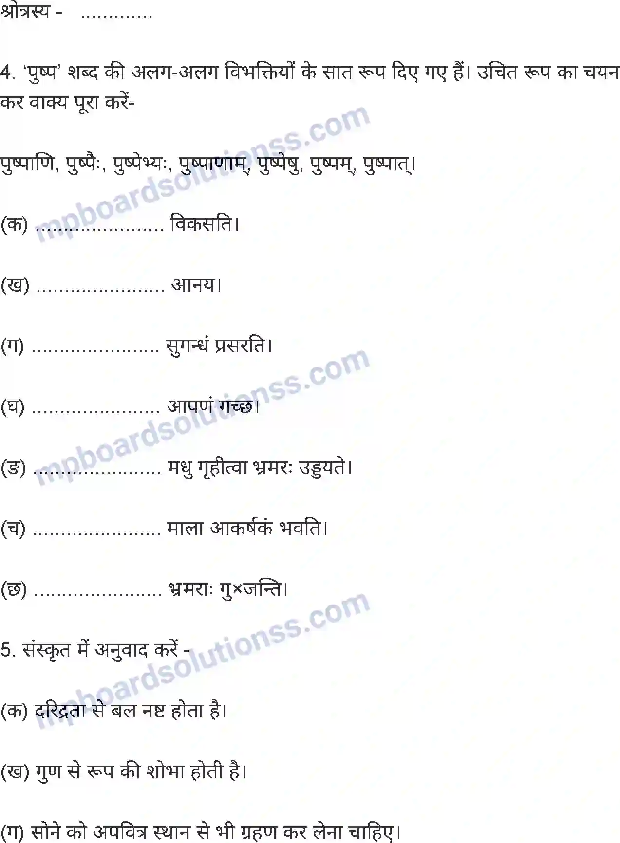 MP Board Book for Class 8 Hindi अनिवार्य संस्कृत Image 22