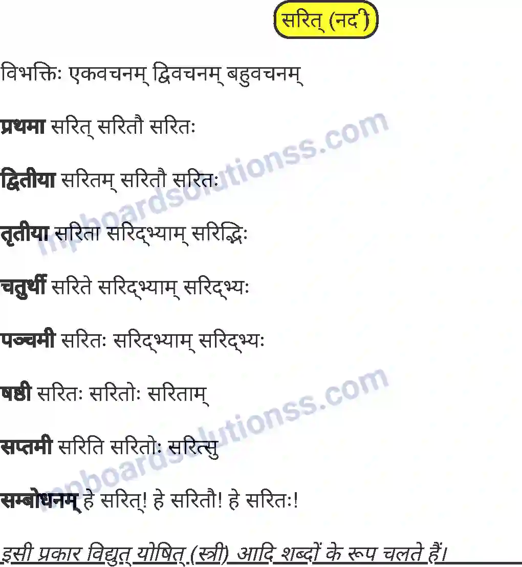 MP Board Book for Class 8 Sanskrit व्याकरण Image 8