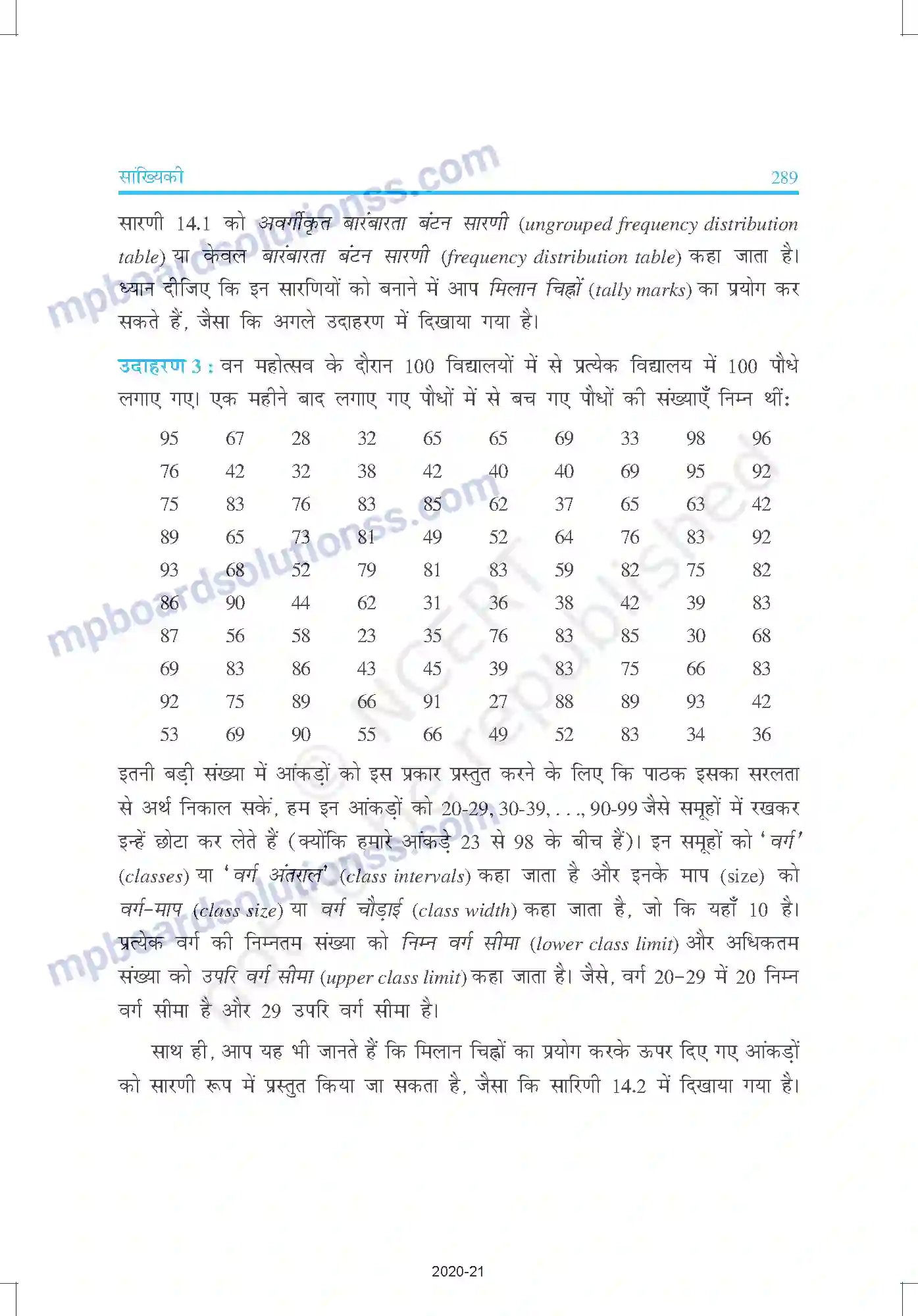 MP Board Book for Class 9 Mathematics साख्यिकी Image 5