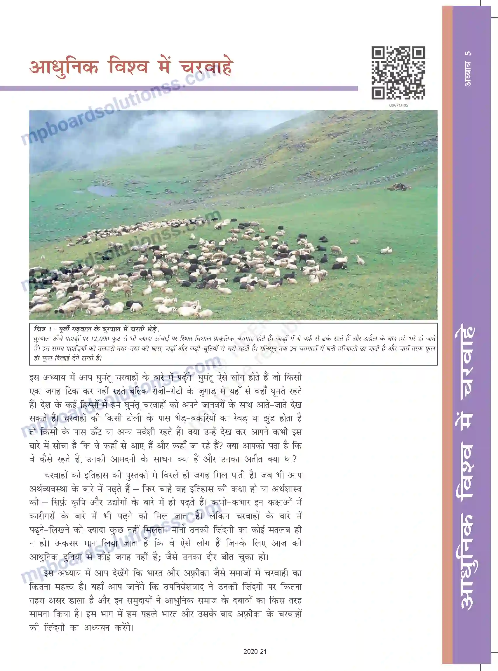 MP Board Book for Class 9 Social Science आधुनिक विश्व में चरवाहे Image 1