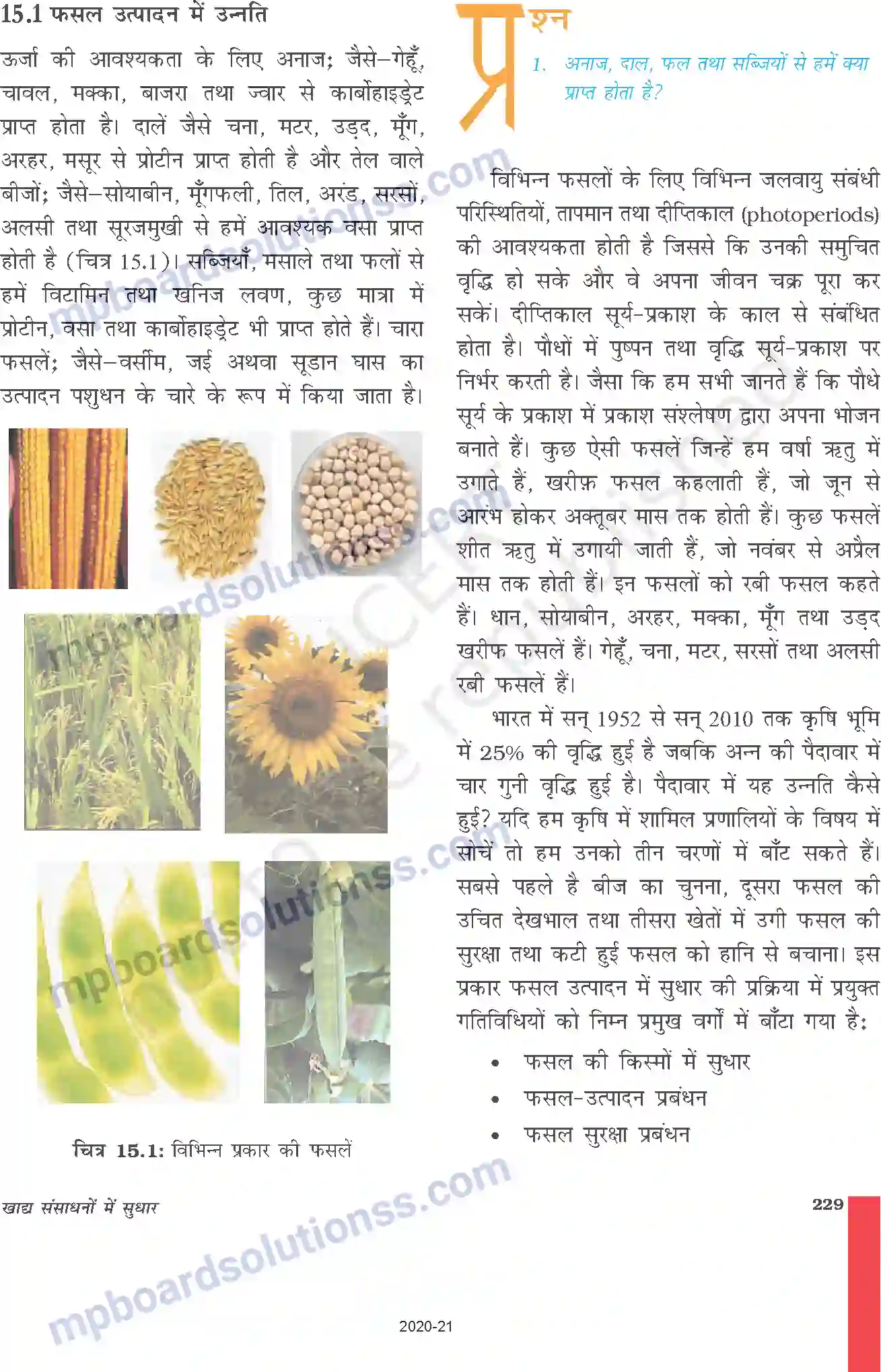 MP Board Book for Class 9 Science खाद्य संसाधनों में सुधार Image 2
