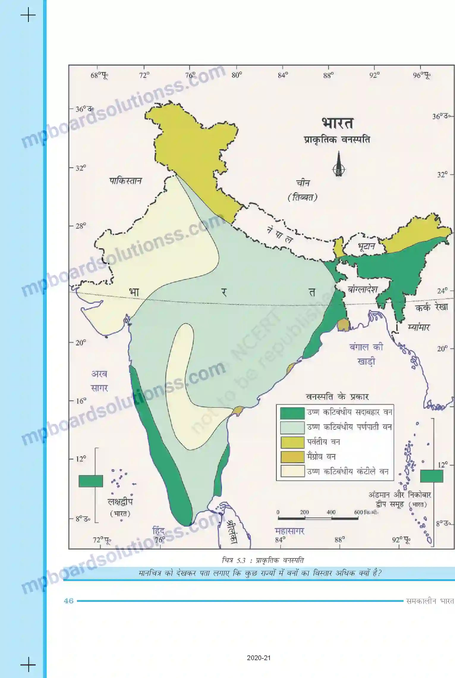 MP Board Book for Class 9 Social Science प्राकृतिक वनस्पति तथा वन्य प्राणी Image 4