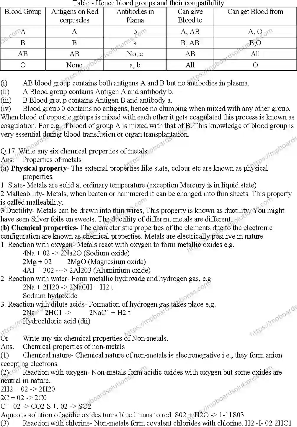 MP Board Class 10 Science EM With Answer-134750 Final Paper 2015 Image 8