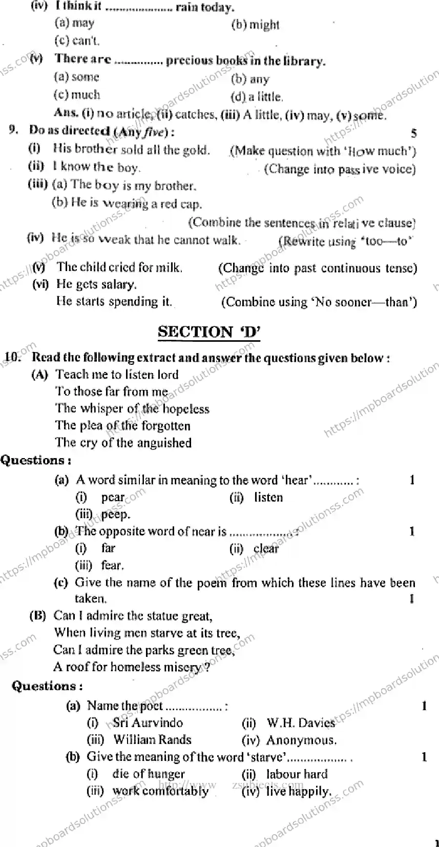 MP Board Class 12 English General-886362 Final Paper 2016 Image 4