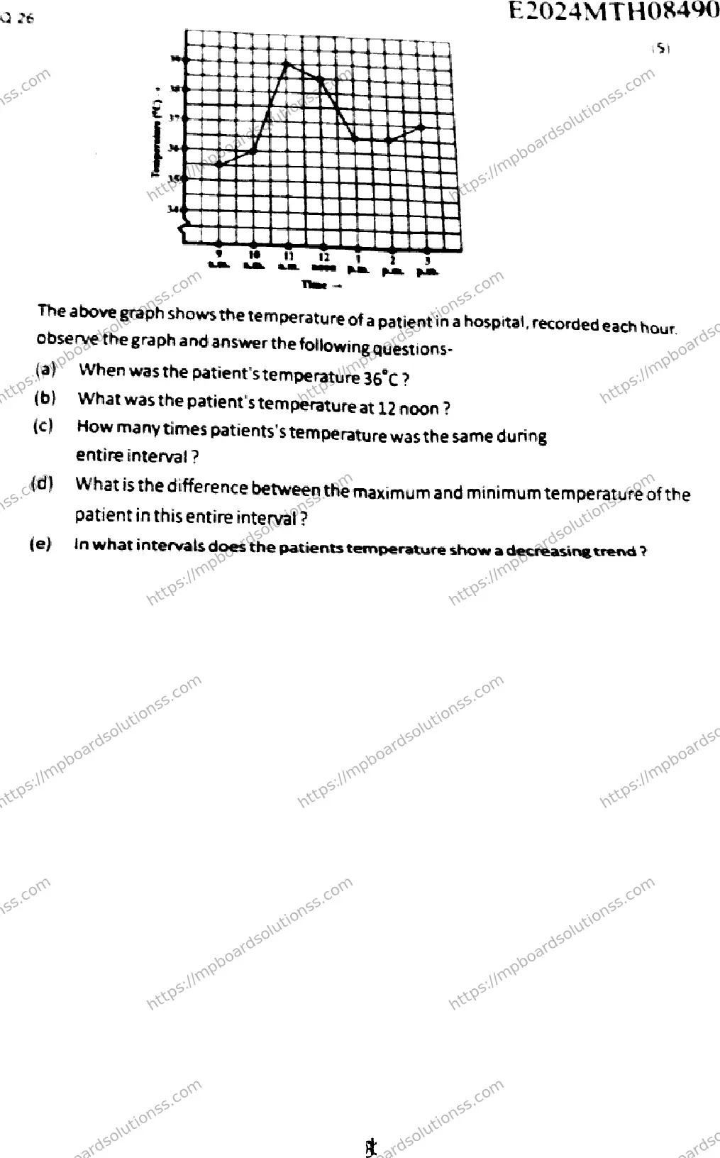 MP Board Class 9 Mathematics-196479 Final Paper 2024 Image 3
