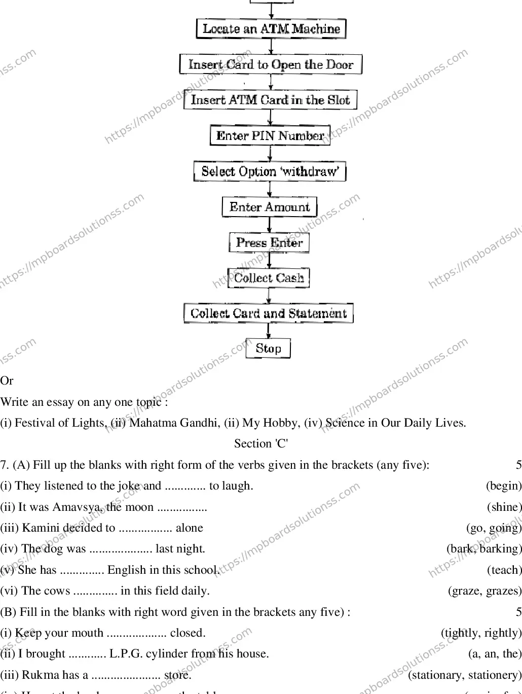MP Board CLASS 10 ENGLISH-GENERAL-SET-3 2020 Sample Paper Image 3