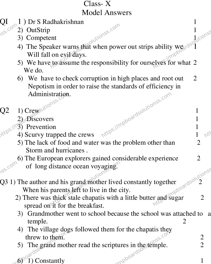 MP Board CLASS 10 ENGLISH-SPECIAL-LANGUAGE-SET-1-3 2013 Sample Paper Image 14