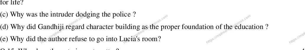 MP Board CLASS 10 ENGLISH-SPECIAL-SET-1 2020 Sample Paper Image 5