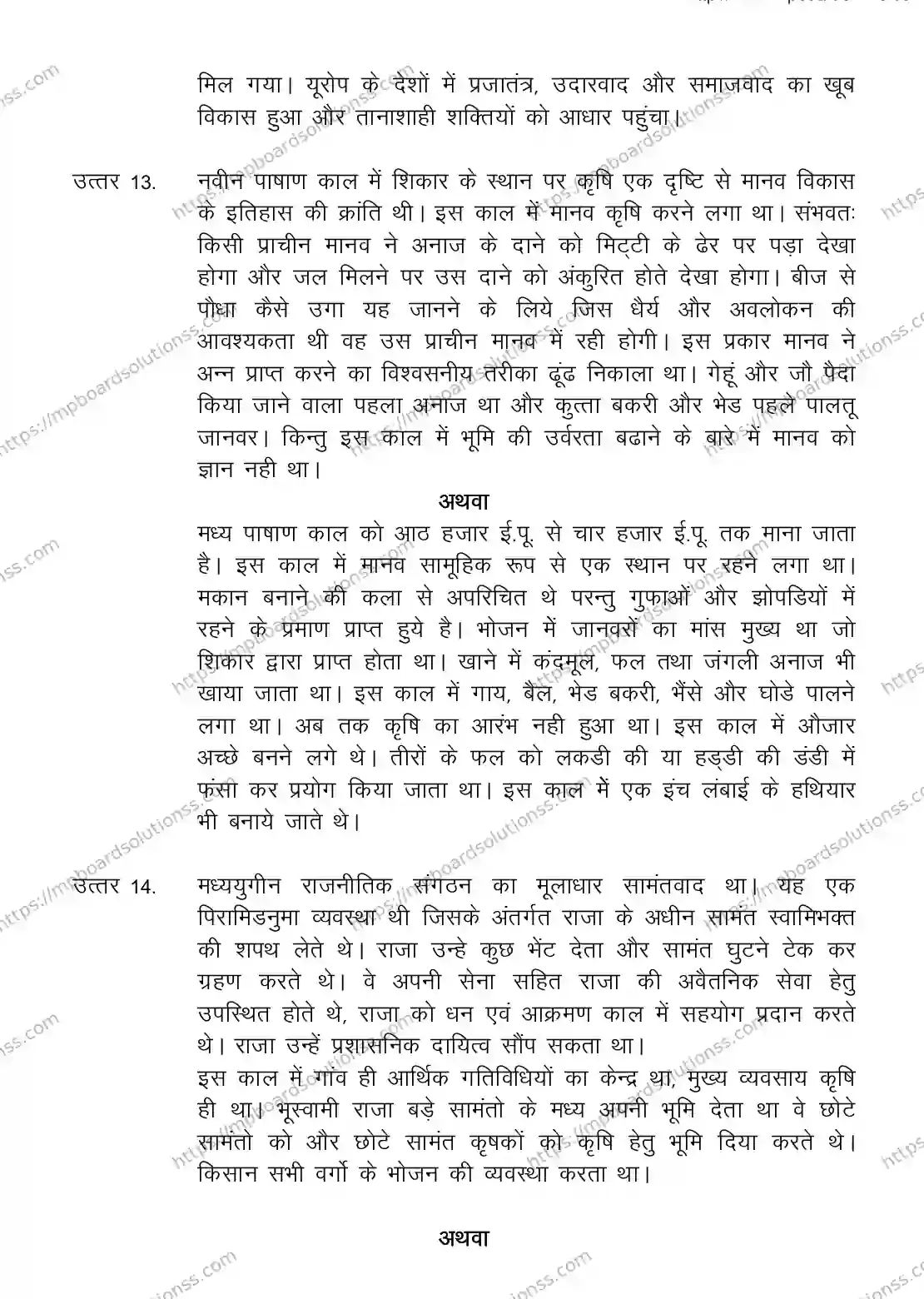 MP Board CLASS 11 HISTORY 2018 Sample Paper Image 9