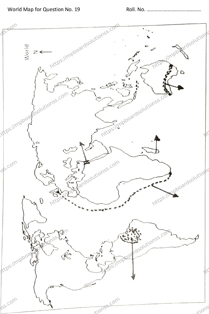 MP Board Class 12 GEOGRAPY-SET-A 2024 Sample Paper Image 11