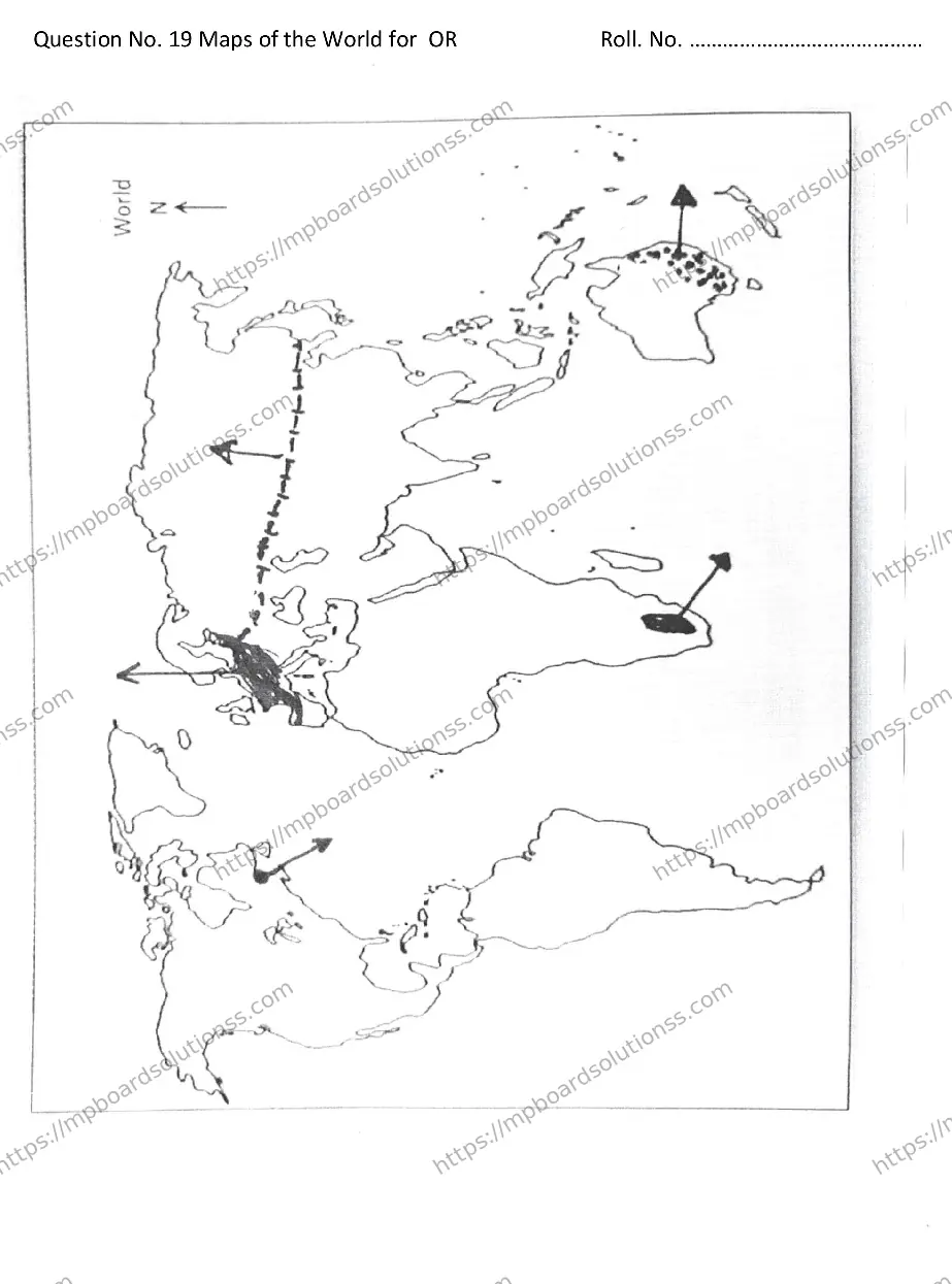 MP Board Class 12 GEOGRAPY-SET-A 2024 Sample Paper Image 12