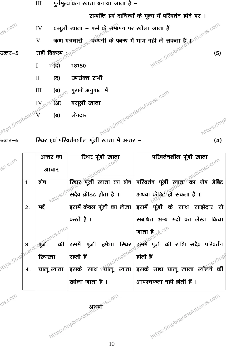 MP Board Class 12 Accountancy 2020 Sample Paper Image 10