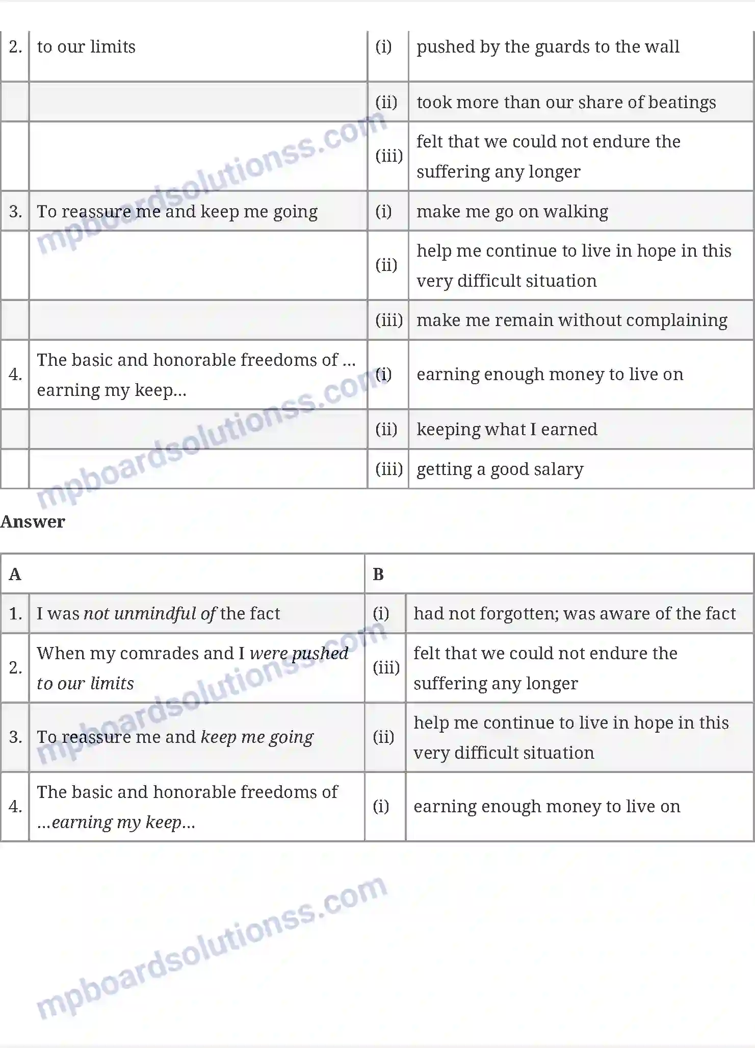 MP Board Book for Class 10 English Long Walk To Freedom Image 8