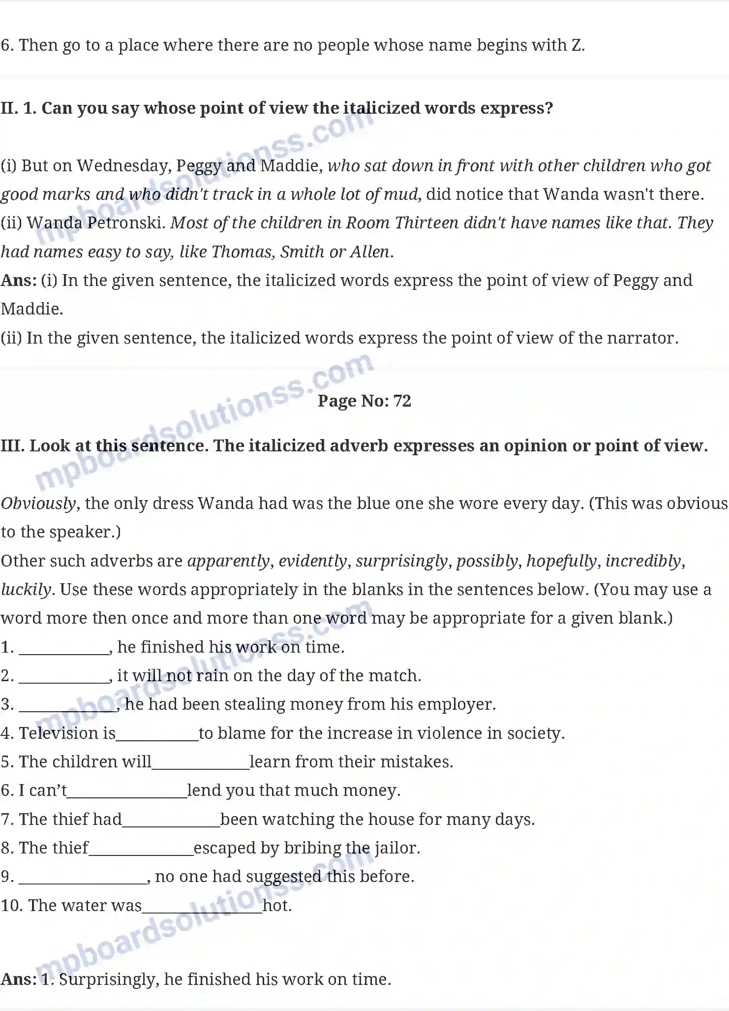 MP Board Book for Class 10 English The Hundred Dressess - 1 Image 5