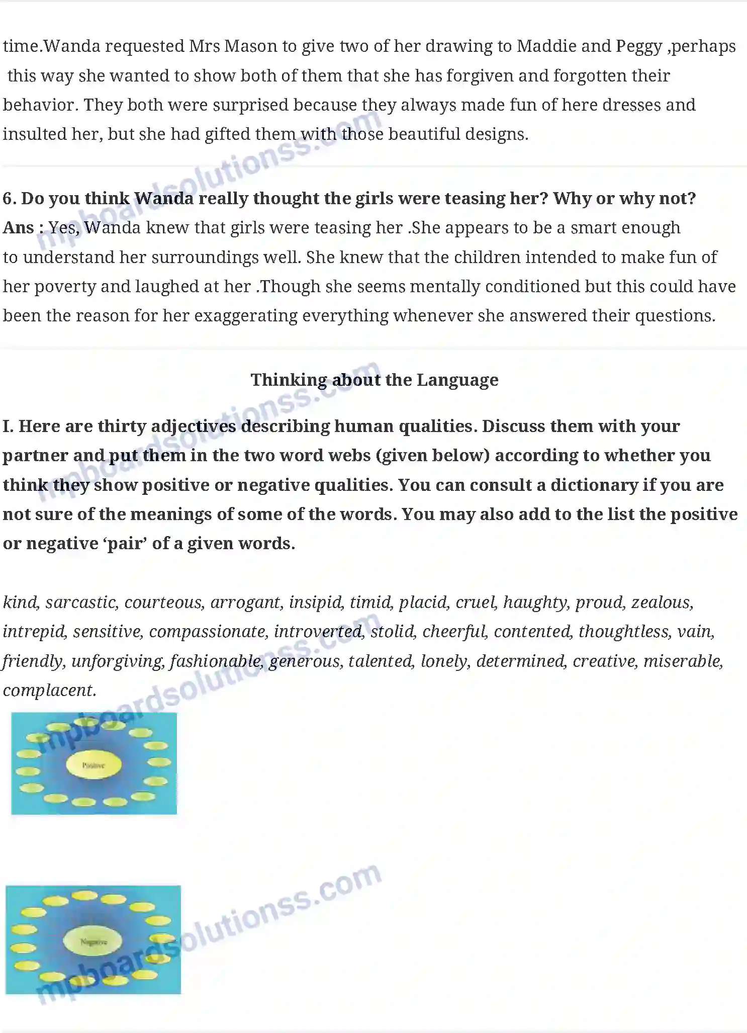 MP Board Book for Class 10 English The Hundred Dressess - 2 Image 5